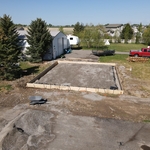 Concrete pad prep