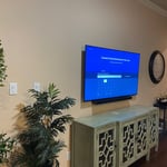 TV Mounted on Wall
