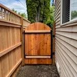 Solid Fence With Lattice