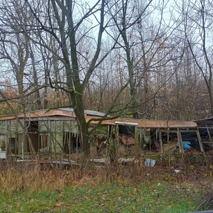 Turn down old trailer