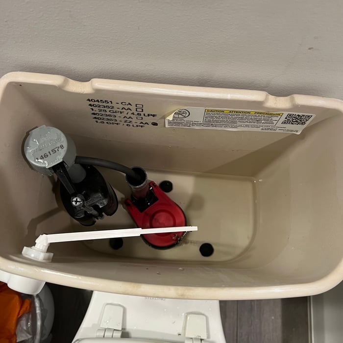 Full toilet tank rebuild