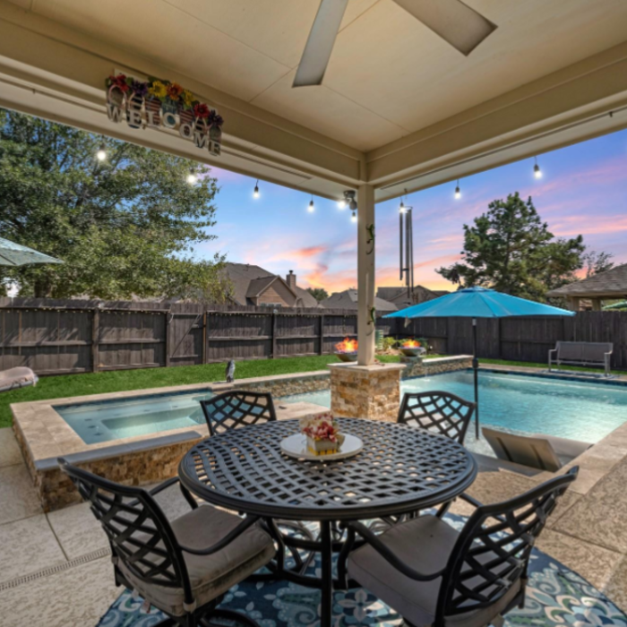 Covered patio