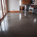 Living room concrete polish 1