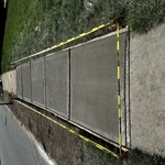Concrete sidewalk