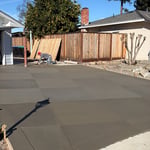 Concrete driveway