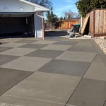 Concrete driveway