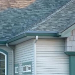 Gutter Helmet on Grey Composition Roof