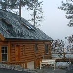 Gutter Helmet on Green Composition Roof