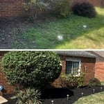 Edging mulch clean up