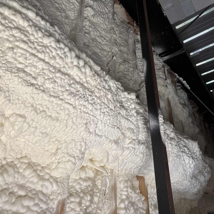 Spray foam insulation