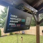 Outdoor TV mounting