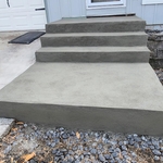 Steps and patio