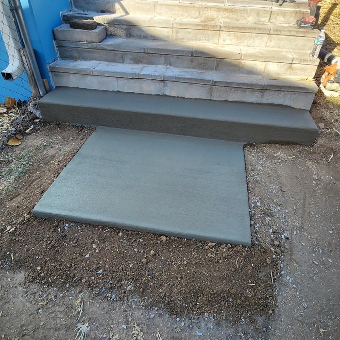 Steps and patio
