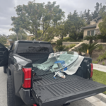 Glass on truck