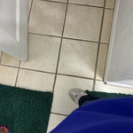 Previous bathroom floor