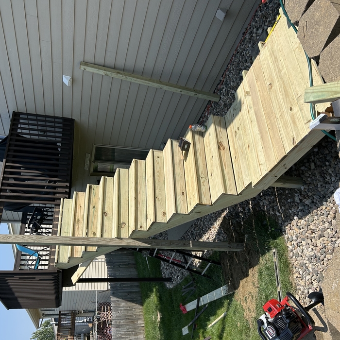 Stairs to deck