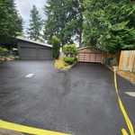 Blacktop driveway