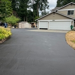 Blacktop driveway