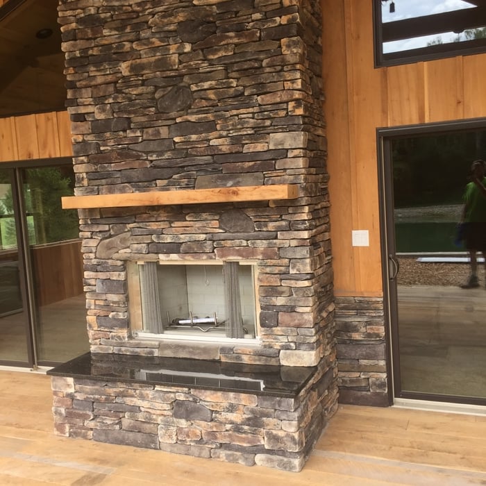 Stone and brick