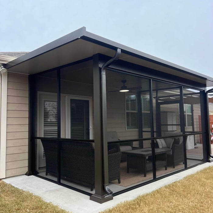 Custom patio structure