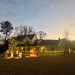 Holiday Lighting, mini string lights, C9 gutter lining lights, trunk and canopy light wrapping