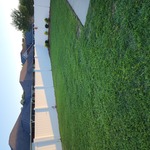 After mowing
