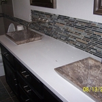 Custom top and backsplash