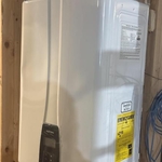 Water heater installed