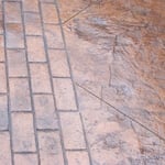 Stamped patio