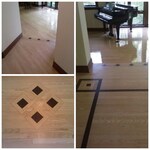 Maple Flooring with Walnut Inlay