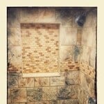 Tiled shower