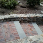 brick and stone stairs