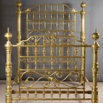 Antique Brass Bed Polished and Clearcoated.