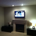 TV Hang over Fireplace