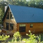Green Rustic Style Metal Roof