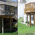 Before and After - Cedar Deck