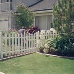 White Picket Fence with Gothic Caps