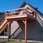 Second story Cedar deck