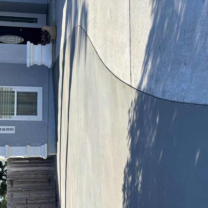 Cement driveway