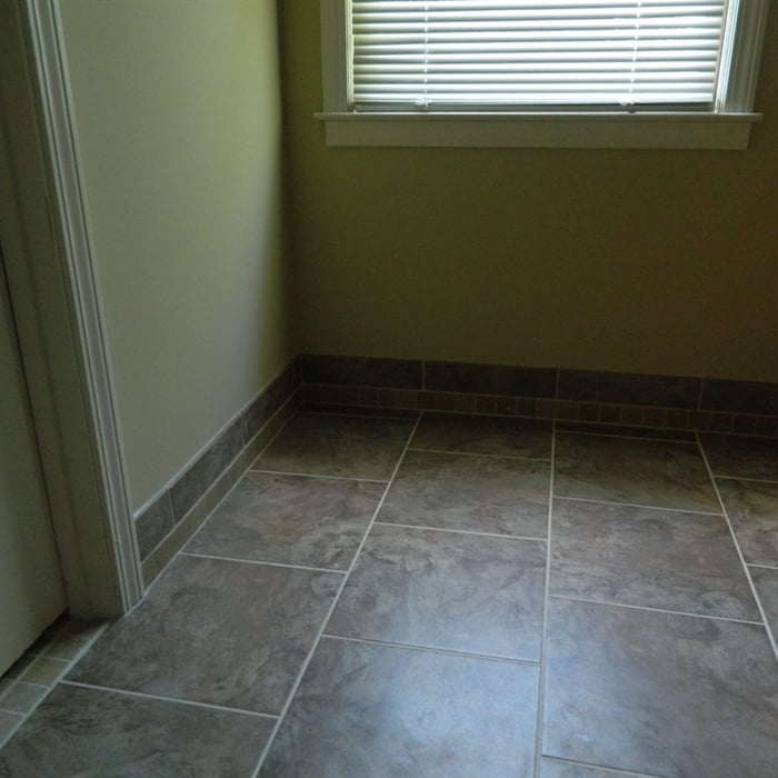 Custom Tile Floor and Base Board August 2012
