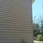 Before: mildew on siding
