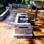 We do Stained concrete and resealing as well. Plus if your interested in adding pavers our backyard architects can design you the space you have been longing for.