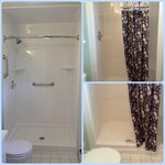 new shower/old shower