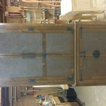 Rustic Alder gun cabinet