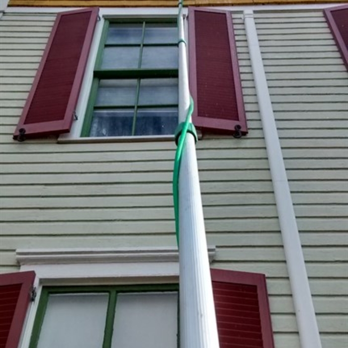 Residential window cleaning.