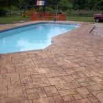 Stamped Concrete Pool Deck