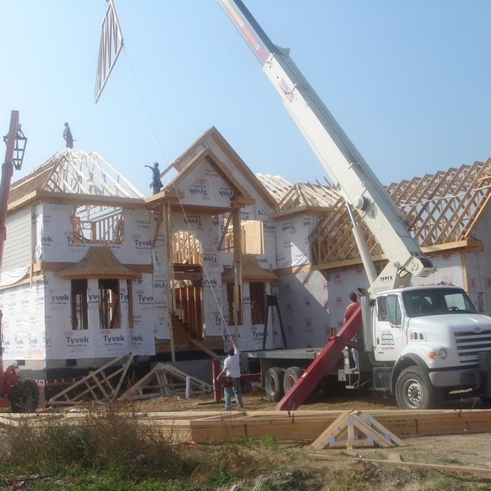 Rochester House under construction