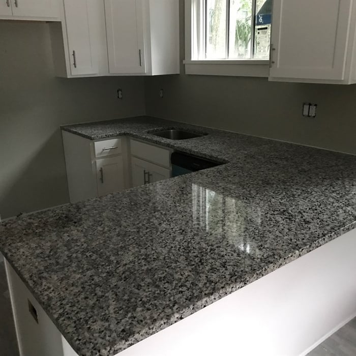White Catalina Granite Installation