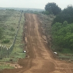 Road and driveway.