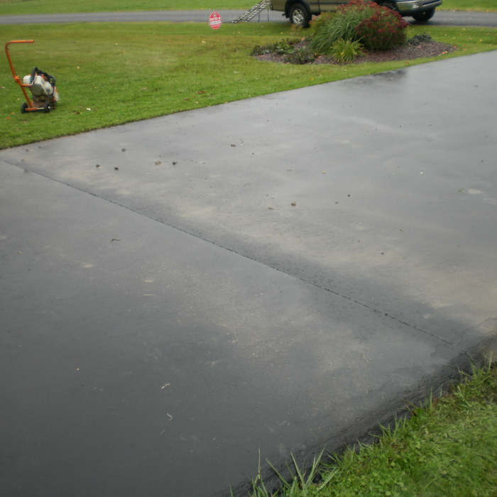 wire installed in driveway